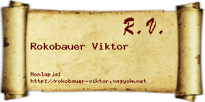 Rokobauer Viktor névjegykártya